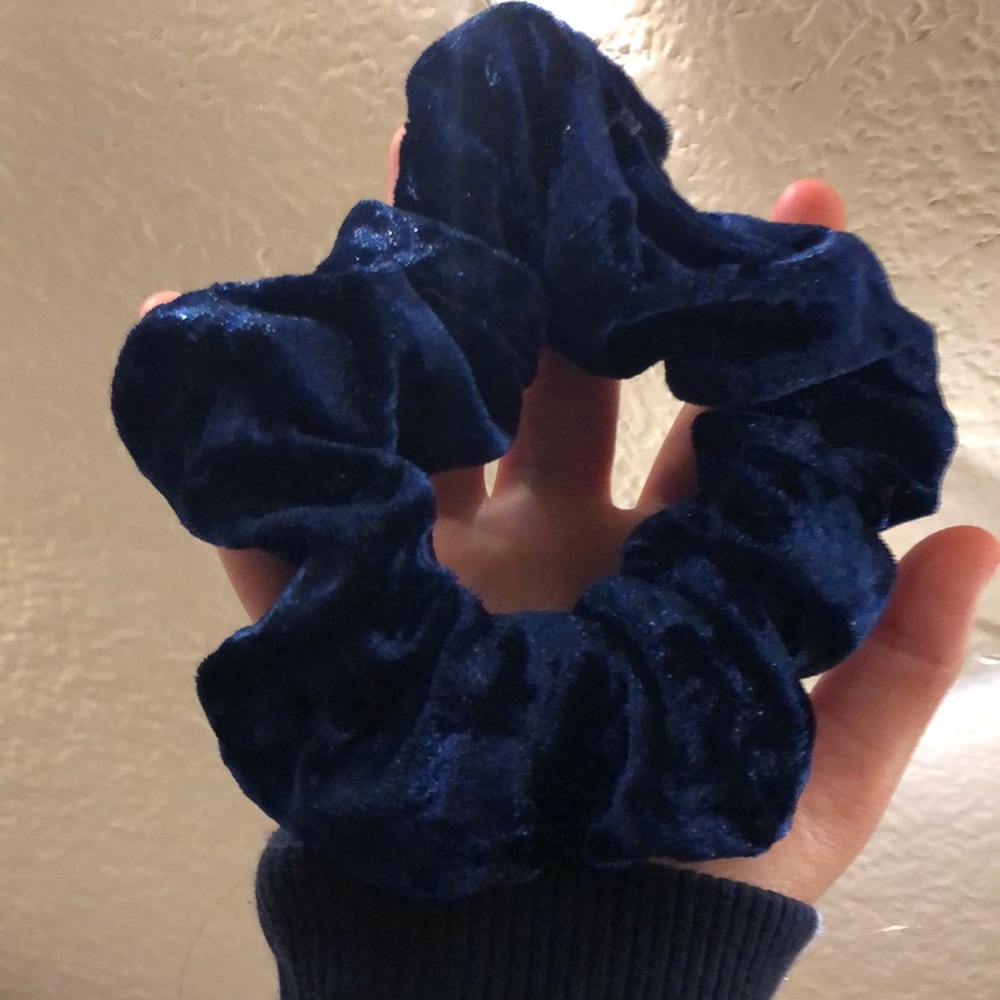 Dark Blue Velvet Scrunchie!